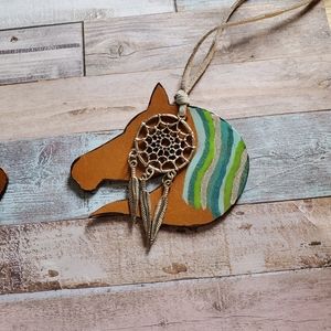 Purse charm horse dream catcher, Keychain, Feather Keychain, Gift Idea f…